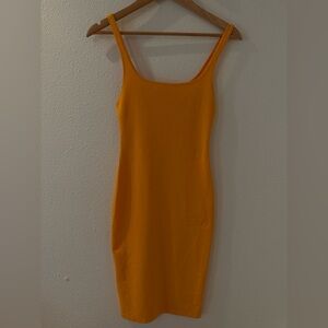 Zara woman orange mini dress